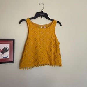 Vintage yellow crop top!